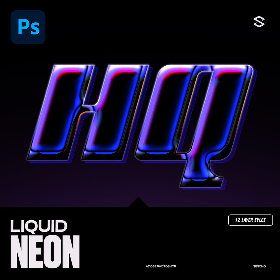 Liquid Neon — Photoshop Layer Styles