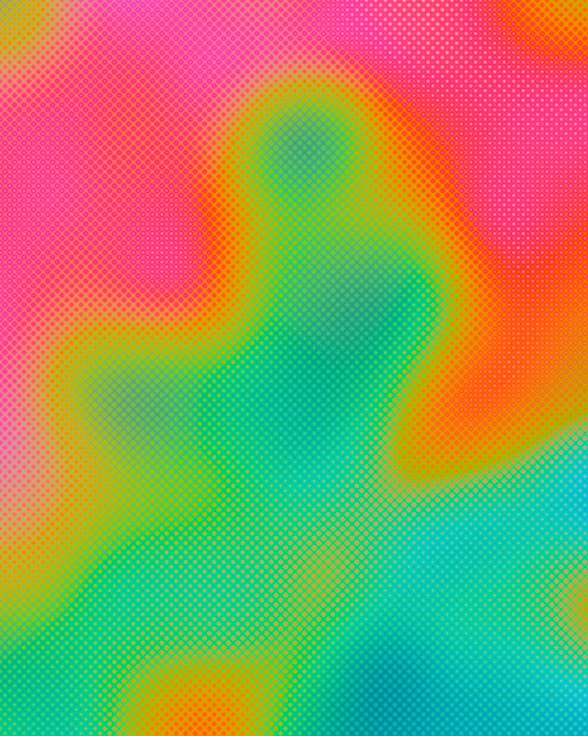 Acid blur effect on a portrait of a woman in sunglasses against a blue sky, made with the Acid Blur filter in Filter Archive (Riso Acid preset)