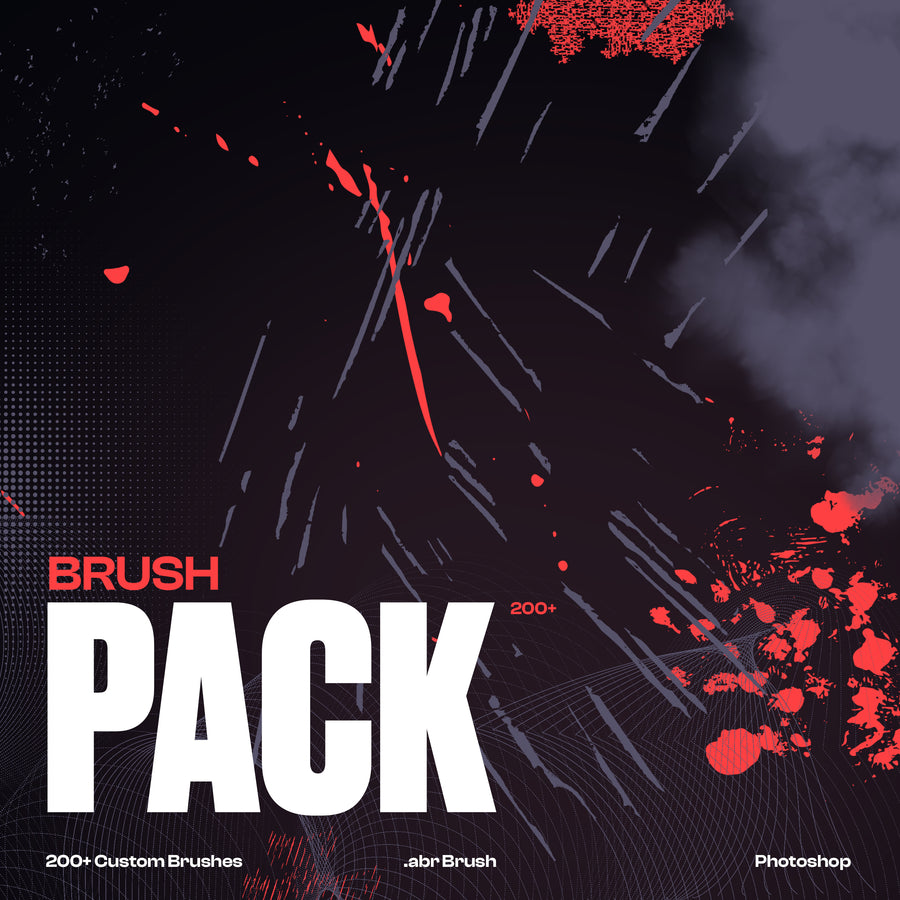 Stock Brush Pack (Photoshop Custom Brushes, 200+)