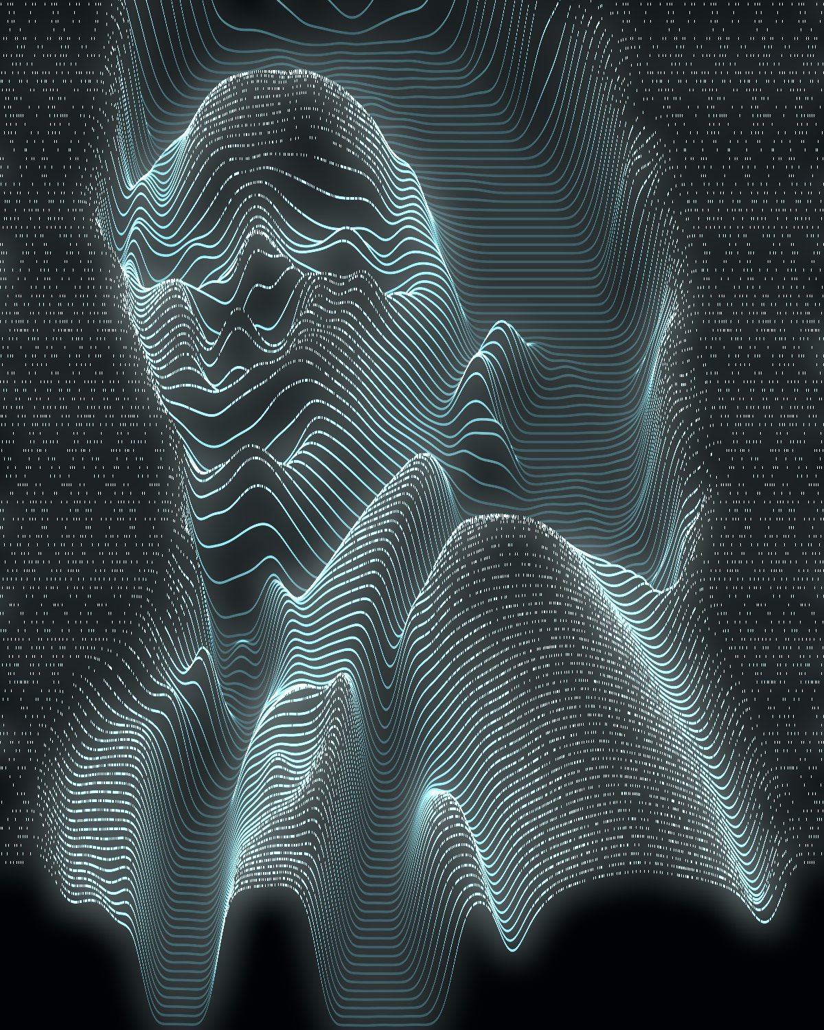 CRT effect on a portrait of a woman with a nose strip on a white background, made with the CRT filter in Filter Archive (Vector Scan preset)