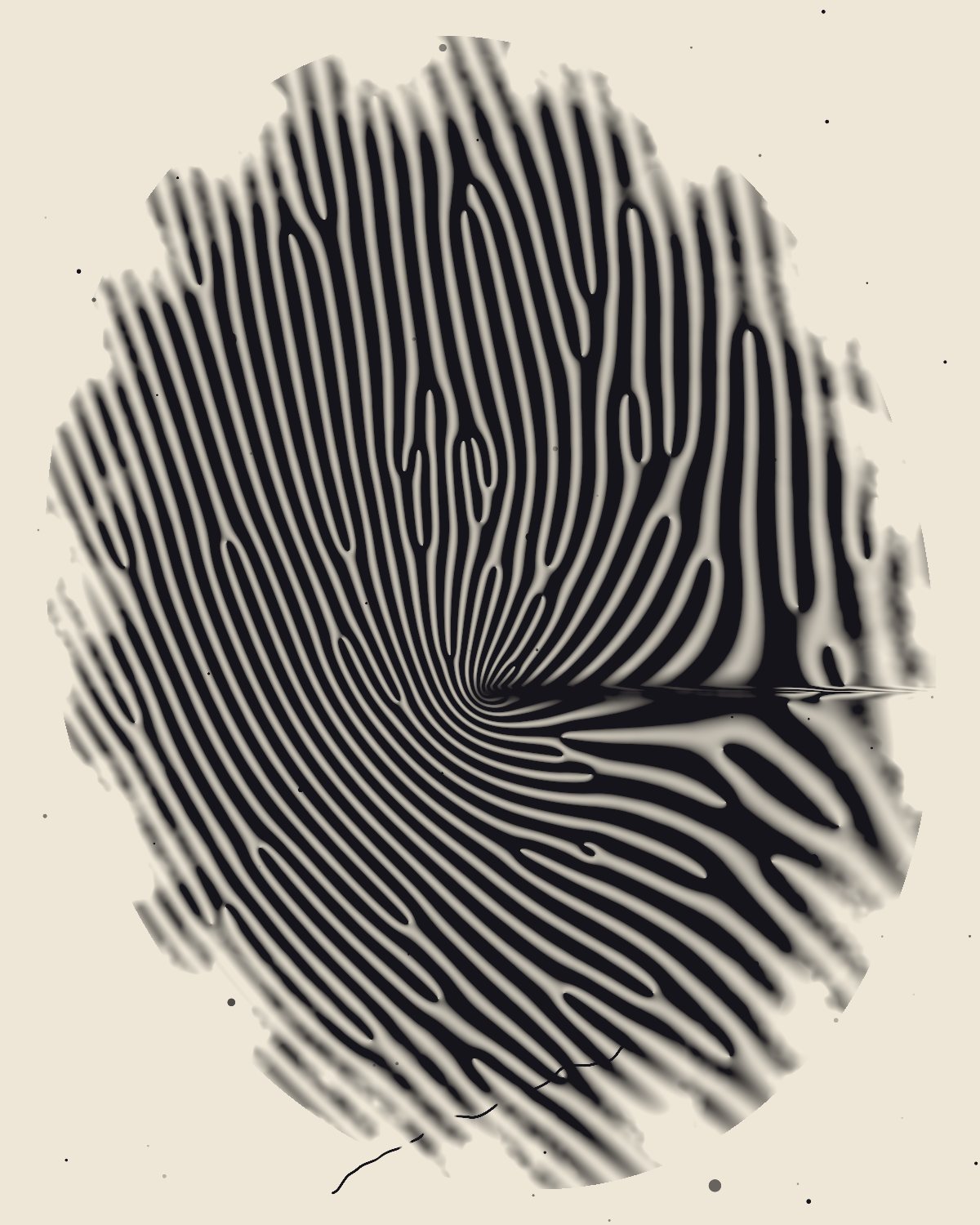 Fingerprint pattern made with the Fingerprints generator in Filter Archive (Inked preset)