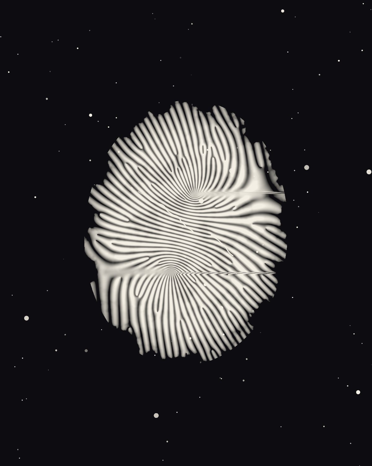 Fingerprint pattern made with the Fingerprints generator in Filter Archive (Latent preset)