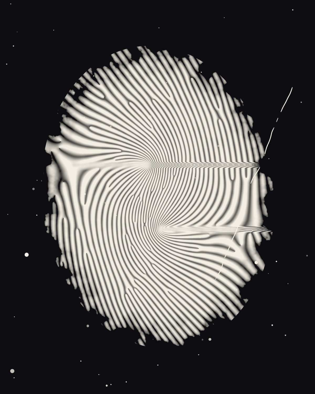 Fingerprint pattern made with the Fingerprints generator in Filter Archive (Whorl preset)