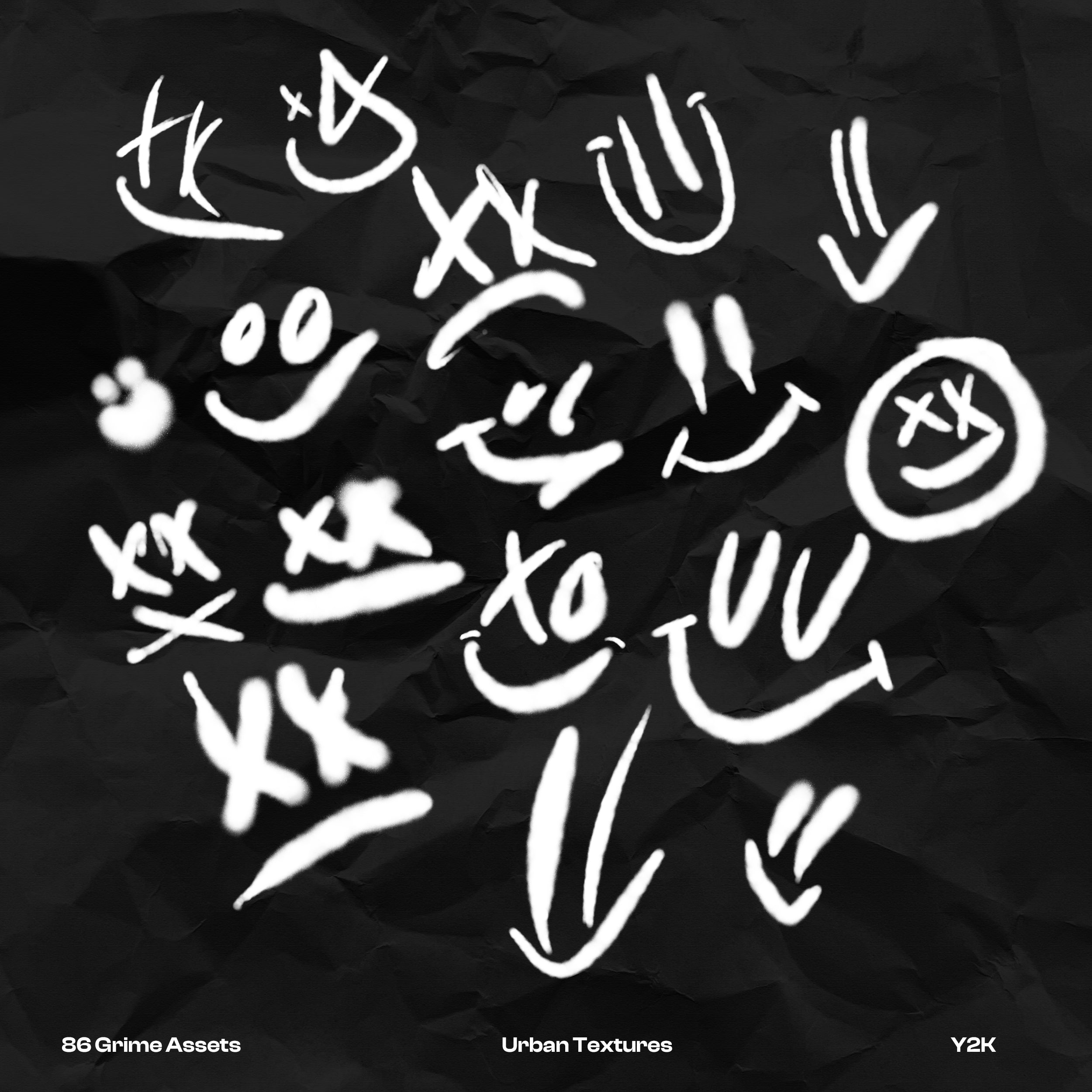 Grime Pack by Seso (Sprays, Paper Tears, Y2K Elements)