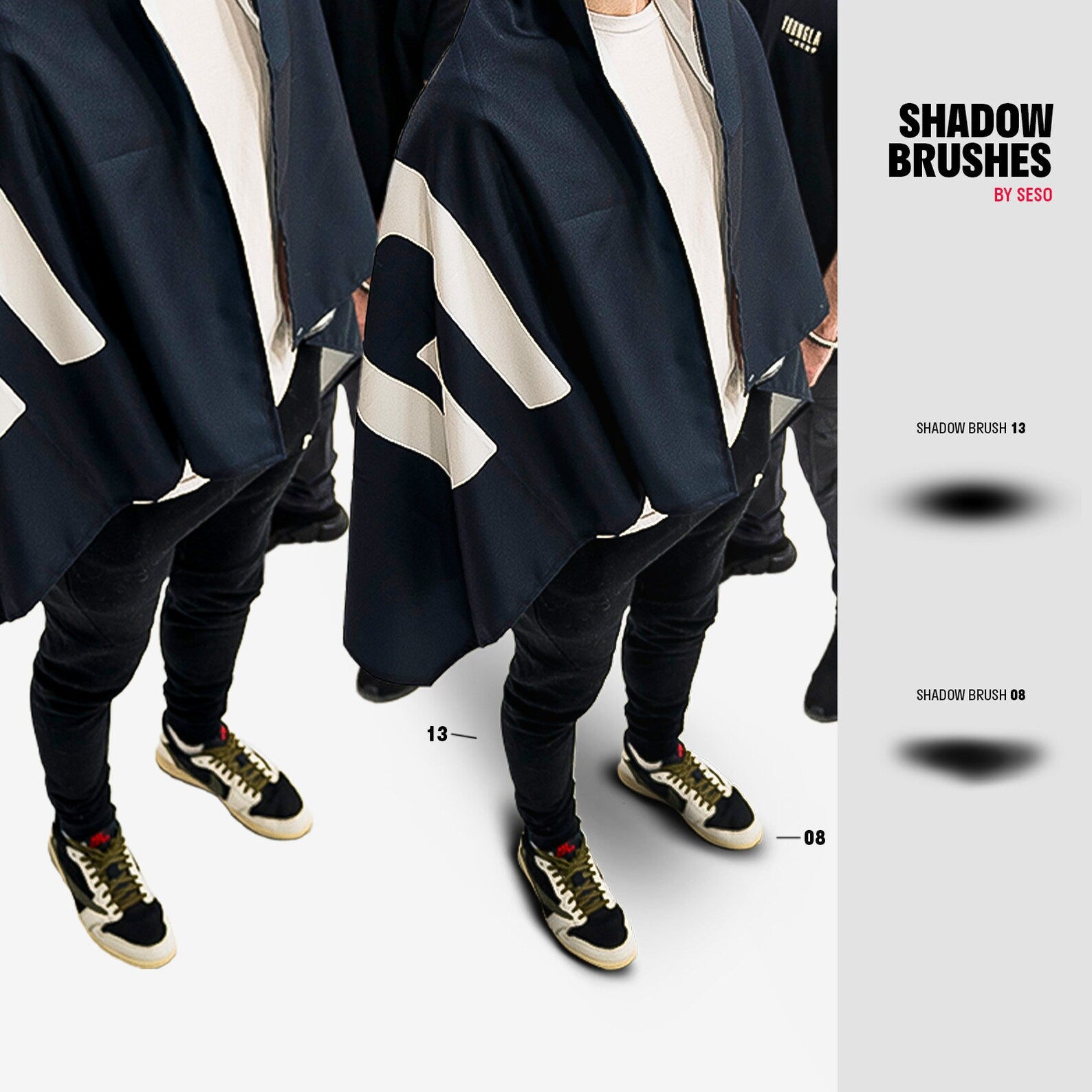 Shadow Brushes — 15 Brushes, Photoshop Brushes