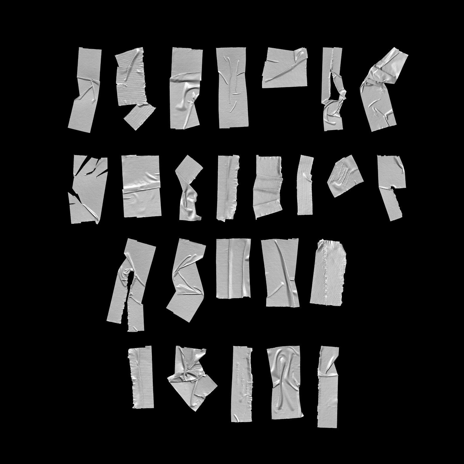 Duck Tape Pack (25 Duck Tape Assets, 2K, PNG, PSD)