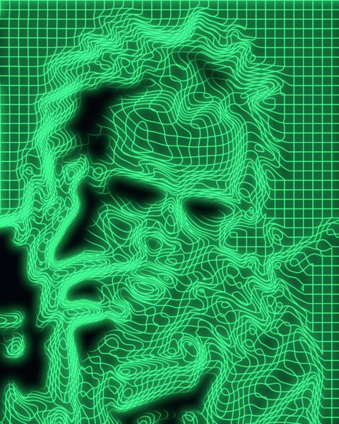 Wireframe filter applied